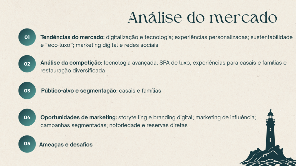 Análise do Mercado feito através de 5 pontos