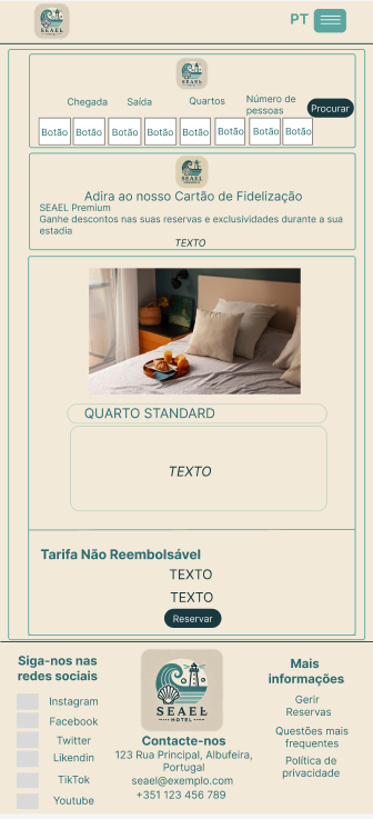 Protótipo do programa de reservas dos quartos